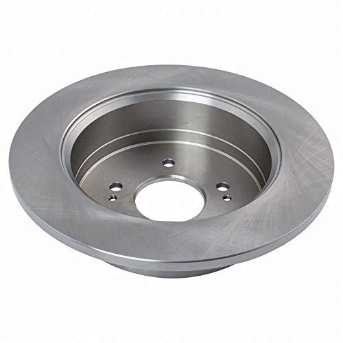 Image of TRQ Rear Brake Pad and Rotor Set Ceramic Solid Rotors