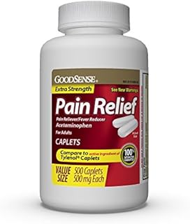 GoodSense Extra Strength Pain Relief, Acetaminophen Caplets, 500 mg, 500 Count