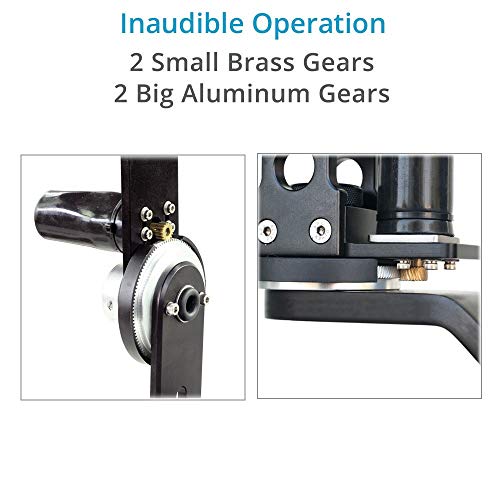Proaim Junior Motorized 2-Axis Pan Tilt Head W 12V Joystick Control For Dslr Camera Jib Crane. 360° Pan/Tilt Moves, Remote-Precise Control On Moves. Quite Operations, 5Kg/11Lb Payload + Bag (Pt- Jr) #TOP4