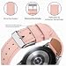 Vancle für Samsung Galaxy Watch 3 41mm Leder Armband - Weiches Atmungsaktives Sport Ersatzarmband für Damen und Herren (Rosa)