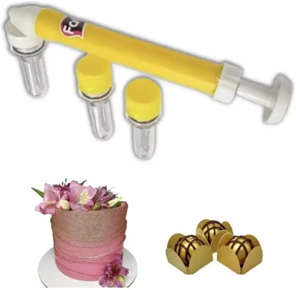 Pulverizador Bombinha P/Pó Gliter Decoração De Doces Fab