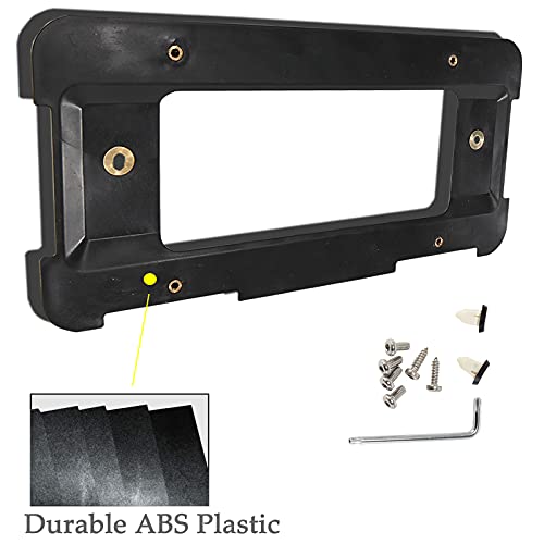 Red Wolf Rear License Plate Frame Bracket Holder Mount Fit For 2005-2021 Bmw 1/2/ 3/5 / 6/ X Series, 328I 323I 528I M3, 2002-2019 Mini Cooper 51187160607 & 511882380615/51188238061 Tag Frame #TOP2