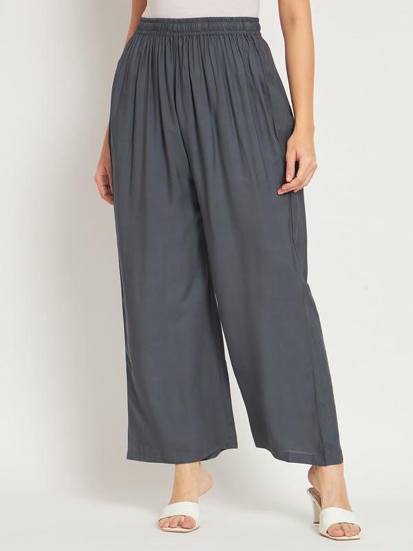 Image of Soft Colors Relaxed Fit Pocket Palazzo