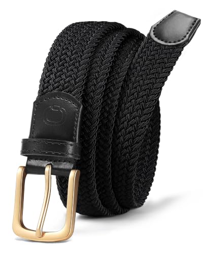 Image of CHAOREN Mens Belt - Braided Stretch Golf Belt for Men 1 3 /8 inch- Gift for Golf Pants Casual Shorts Jeans