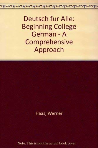 Deutsch Fur Alle: Beginning College German: A C... 0471864064 Book Cover