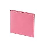 折り財布 FRUH スマート 牛革 2つ折り 財布 メンズ (ピンク)