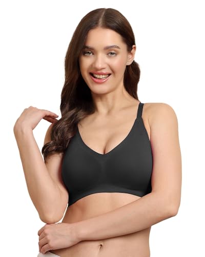 Image of Tweens Cotton Padded Bonded Bra for Women | Full Coverage Wire-Free Bra | Seamless No-Dig Comfort | Breathable Cotton | Elastic-Free Bottom Band & Side Wings | Pack of 1