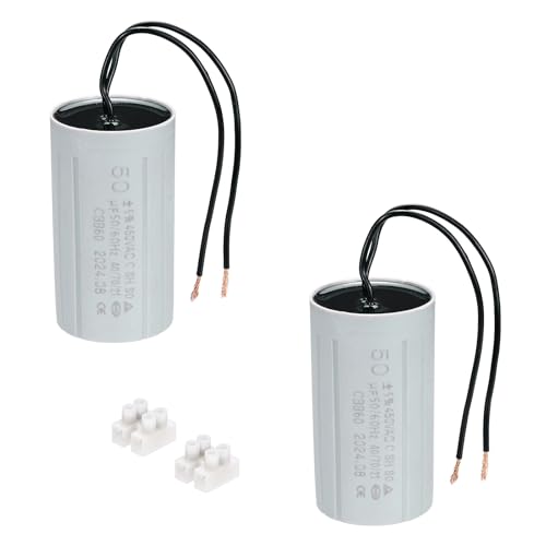 Condensateur CBB60 50uF 2 fils pour l'entretien de votre pompe de jardin