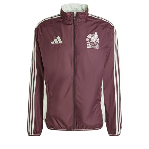 Amazon.com: adidas Men's Mexico 2024 Anthem Jacket, Dark Burgundy