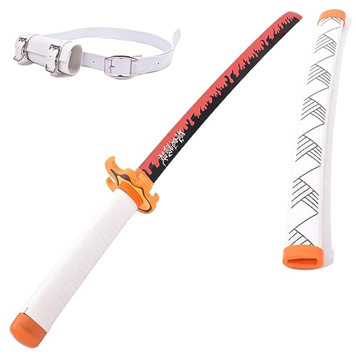 sanshimoxing Cosplay Sword Rengoku Sword 31 inch Anime Katana (Rengoku Sword 31inch)