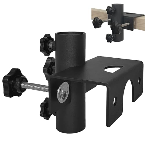 Wdwlbsm Patio Umbrella Clamp Clip Umbrella Stand Holder, Outdoor Umbrella Mount for Chair, Fence Post, Railing, Bleachers