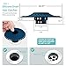 Aluvor Bathtub Drain Hair Catcher,Silicone Tub Hair Catcher Drain Protector,All-in-one Shower Hair Drain Catcher Strainer for 1.48'' to 1.76'' Regular Drains, 3PCS/Navy Blue
