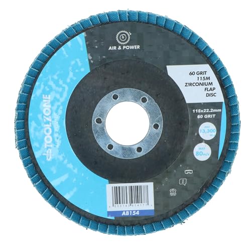Discos lijadores de circonio de grano 60 para amoladora angular TE332 en pack de 10 unidades 5
