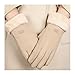 AFFJKZIEO Winter Gloves 1pair Women Winter Thick Plush Gloves Fashion Warm Outdoor Lady Driving Gloves Warm(X)