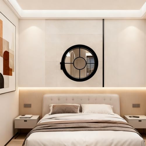 360° Rotating Shed Window with Tempered Glass - Porthole Ventilation Window for RVs, Camping, Bathrooms & Warehouses - 31.5in Handle Design for Easy Use