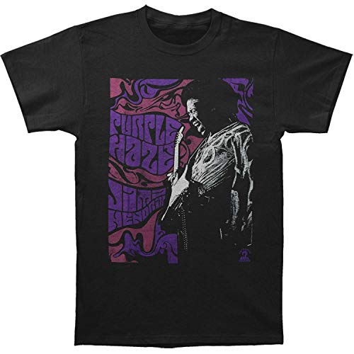 Image of Rockoff Trade Men's Jimi Hendrix Purple Haze T-Shirt, Black (Black Black), Medium