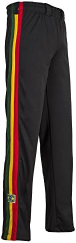 JL Sport Authentic Brazilian Capoeira Martial Arts Pants – Unisex (Jamaican, Reggae)
