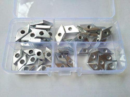Generic 40pcs M5/M6 For Standard 3030/4040 Series T Sliding Nut Rhombus Nuts Assortment