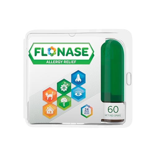 Children’s Flonase Allergy Relief Nasal Spray, 24-Hour Non-Drowsy Multi-Symptom Relief – 60 Sprays