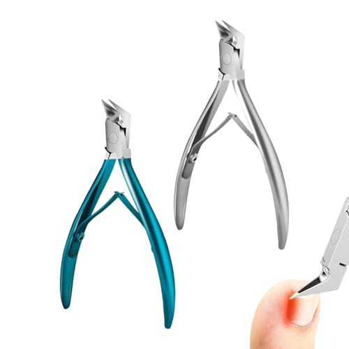 Libiyi Outfany Easyclip Ingrown Toenail Clipper, Professional Stainless Steel Toenail Clipper for Thick Ingrown Nails, Ergonomic Toenail Clipper (Green + Silver) -  ElleBloom