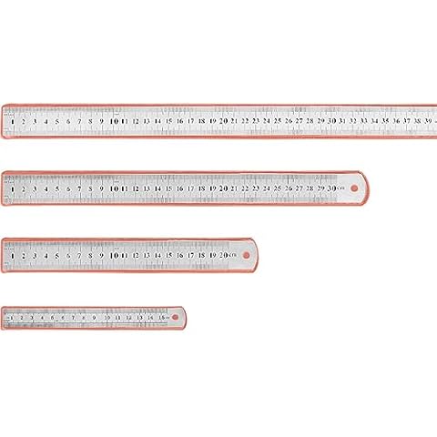 STCRERAG 4-Piece Stainless Steel Ruler Set Cover