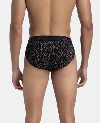 Image of Jockey FP22 Men Super Combed Cotton Elastane Stretch Printed Brief with Ultrasoft Waistband (Prints May Vary)