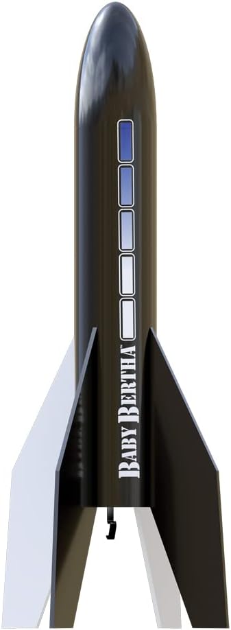 Estes 1261 Baby Bertha Rocket-Building Kit, Intermediate Flying-Rocket-Model Kit for Ages 10+