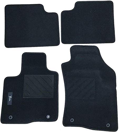  Lancia Tappetini in Moquette Nera 4 attacchi con Logo Originali New Ypsilon