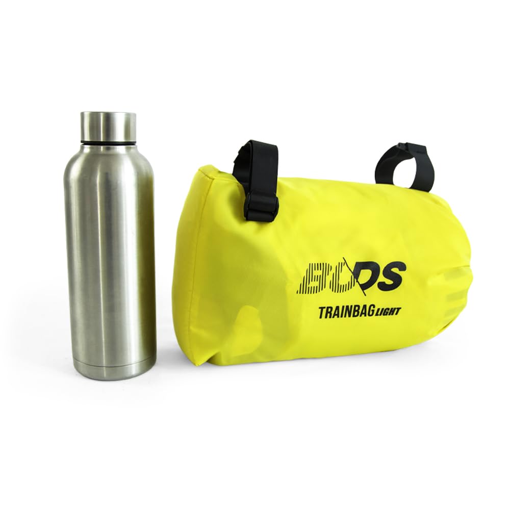 TRAINBag Light de Buds-Sports - Housse Vélo et VTT Spécial Train Europe - Standard SNCF 130x90 cm - Pour Voyager Avec Votre Vélo Ou VTT - Idéal Bikepacking et Cyclotourisme (Jaune)