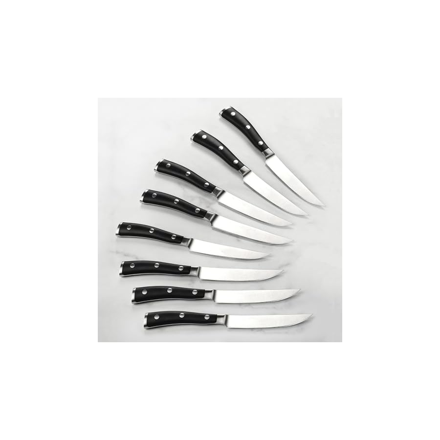 Wusthof Classic Ikon 8-piece Steak Knife Set with Wood Case