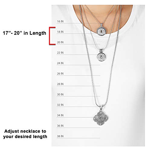 Ginger Snaps Infinity Necklace | Interchangeable, Customizable & Adjustable Snap Jewelry Collection | Button Charms for Necklaces, Bracelets & Rings | Standard Size | SN92-563