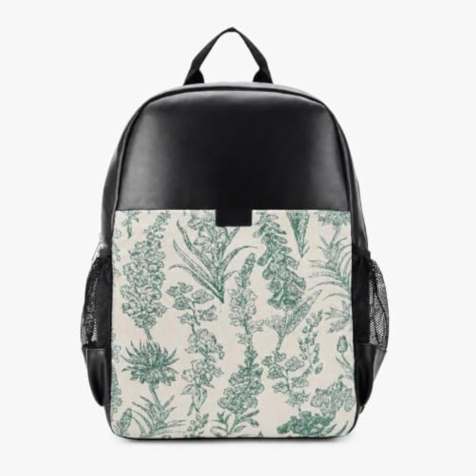 Wildlife Print PU Leather College & Travel Backpack