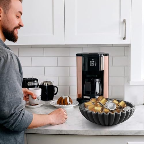 YMXYJM Modern Decorative Bowl, Elegant Home, Kitchen Counter Decor & Perfect Mantel Decoration Piece - Ruffle & Fluted Scalloped Bowl - Image 8