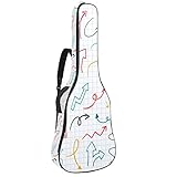 1. La custodia per chitarra acustica ha due spallacci regolabili morbidi per il trasporto in stile zaino, è dotata anche di una maniglia laterale
