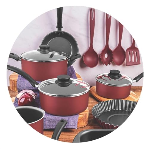 Jogo de Panelas Turim 13 Peças Antiaderente com Panela de Pressão Jogo de Panelas Turim 13 Peças Antiaderente com Panela de Pressão - Imagem 2