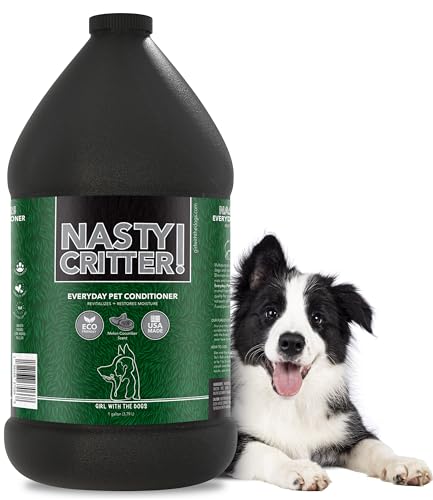 Nasty Critter! by Girl With The Dogs - Made in USA - Everyday Deep Cleaning Dog Conditioner for 8 Weeks and Up, 1 Gal