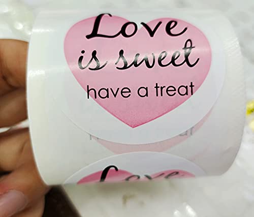 Wootile Love Is Sweet Stickers Have A Treat Labels 2 Inch Wedding Favor Labels Wedding Treat Stickers thumb #6