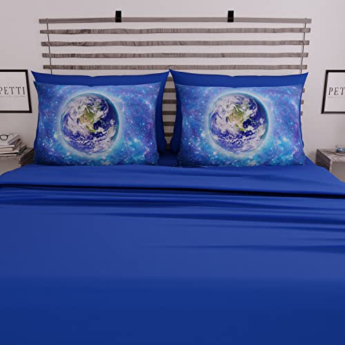 PETTI Artigiani Italiani - Complete Bed Set, Double Sheets, Earth Sheets, Double Bed Set, Print only on Pillowcases 100% Made in Italy - Image 4
