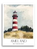 favplace Poster mit Städtemotiv Ameland Niederlande 