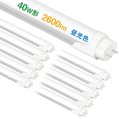 Ɩ 10{Zbg ledu 40W`  120cm F ledu 2600lm O[Hsv GT-RGD-20W120CW-10B ȃGl^Cv Px 1198mm G13 HƖ PLیς yKisz