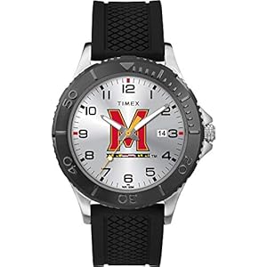 Timex Tribute Men’s Collegiate Gamer 42mm Watch – Maryland Terrapins with Black Silicone Strap