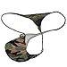 Jaxu Men's Camouflage Micro Thong Stretchy String Mini Bikini Guys T-Back Pants XL