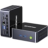 GMKtec ミニPC Intel Core i7 12700H搭載 (14コア/20スレッド 4.7 GHz)、mini pc 32GB DDR4 RAM+1TB NVMe SSD、ミニデスクトップコンピュータ Iris XEグラフィックス、トリプル4Kディスプレイ、WiFi 6、BT5.2、USB-C M3 Ultra