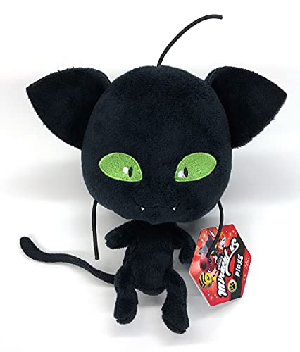 Bandai Miraculous Ladybug Peluche Toute Douce 15 cm Plagg Licence Officielle Miraculous Peluche Kwami Chat Plagg P50692 - vue 2