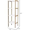 Amazon.com: Two Tone 4-Tier Square Tower, Storage Rack, Shelving Unit ...