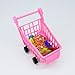 Bird Mini Shopping Cart Toy Set, Bird Training Toy Supermarket Handcart Storage Decorative Ornaments, Bird Intelligence Training Toy, Parrot Educational Table Top Trick Prop Toy for Parrot