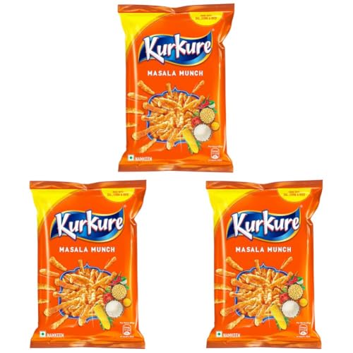 Image of Kurkure Namkeen - Masala Munch, 68g / 81.9g /84.9g (weight may vary) (Pack of 3)