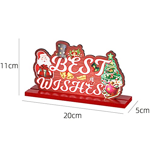 Gfdfd Wooden Christmas Ornaments Santa Walnut Soldier Desktop Decoration Christmas Decorations For Home (Color : B, Size #TOP2