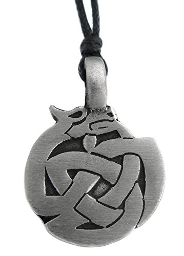 topt cuir Pendentif Dragon en Etain Breton Breizh Knot Biker Protection Cover