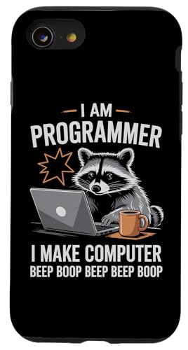 I Make Computer Beep Boop Funny Programmer スマホケース iPhone SE (2020) / 7 / 8 用
